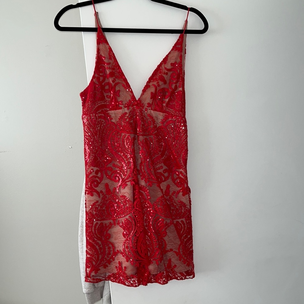 Free People red sequin dress